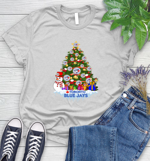 Toronto Blue Jays Merry Christmas MLB Baseball Sports Women's T-Shirt