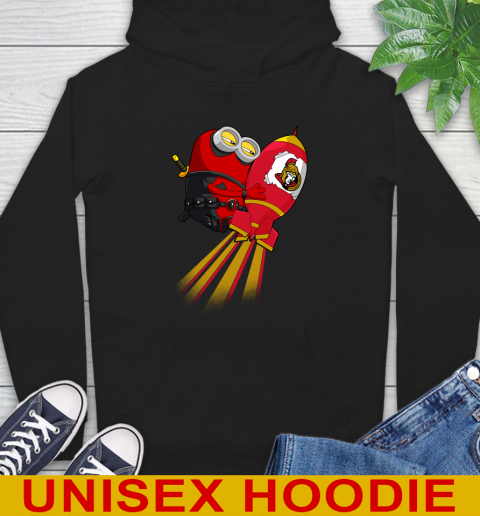 NHL Hockey Ottawa Senators Deadpool Minion Marvel Shirt Hoodie