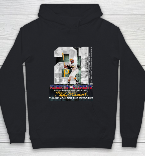 Roberto Clemente Thank For The Memmories Youth Hoodie