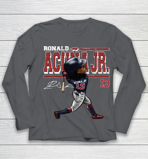 Ronald Acuna Jr Cartoon Youth Long Sleeve 6