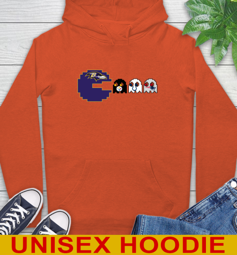 Baltimore Ravens NFL Football Pac Man Champion Hoodie 5