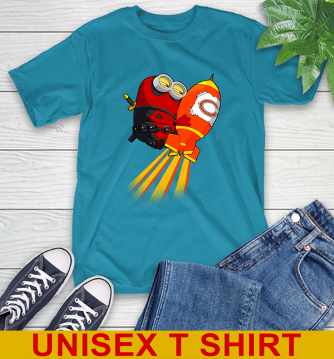 NFL Football Chicago Bears Deadpool Minion Marvel Shirt T-Shirt 9
