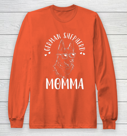 Dog Mom Shirt German Shepherd Momma Dog Mom Mama Gift Long Sleeve T-Shirt 3