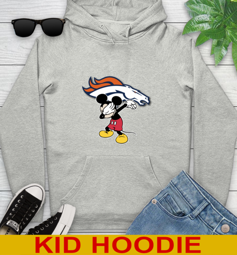 Denver Broncos NFL Football Dabbing Mickey Disney Sports Youth Hoodie