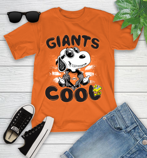 MLB Baseball San Francisco Giants Cool Snoopy Shirt Youth T-Shirt 8