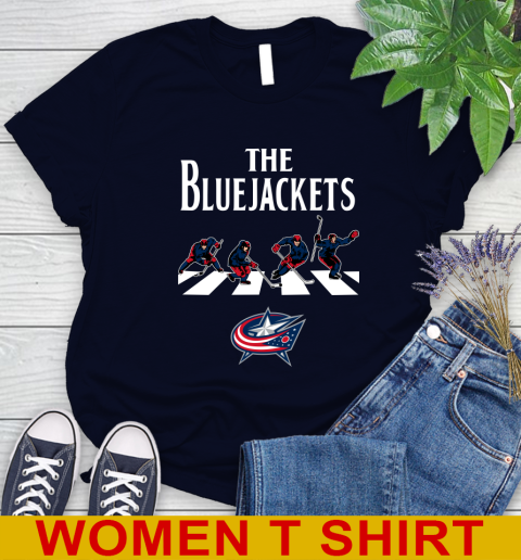NHL Hockey Columbus Blue Jackets The Beatles Rock Band Shirt Women's T-Shirt 2
