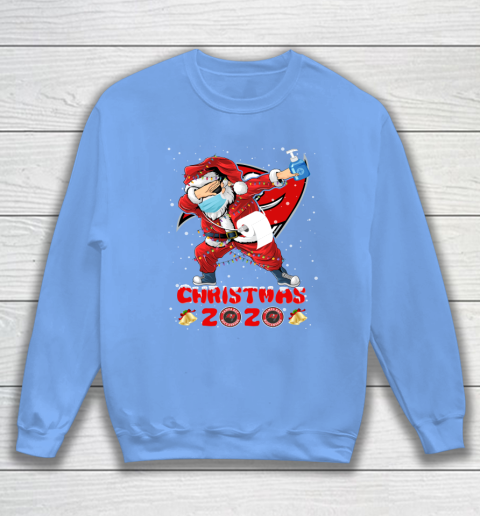 Tampa Bay Buccaneers Funny Santa Claus Dabbing Christmas 2020 NFL Sweatshirt 8