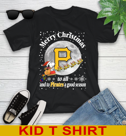 Pittsburgh Pirates Merry Christmas To All And To Pirates A Good Season MLB Baseball Sports Youth T-Shirt