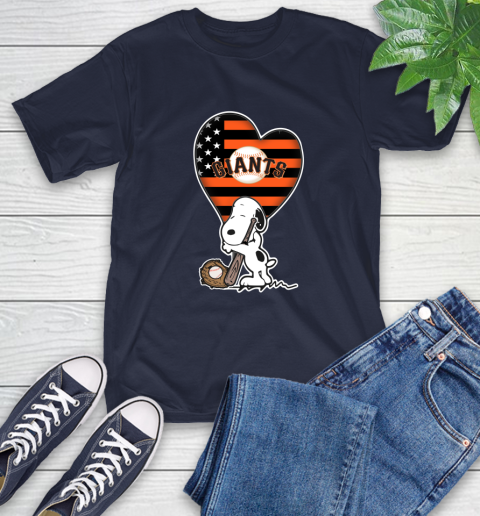 San Francisco Giants MLB Baseball The Peanuts Movie Adorable Snoopy T-Shirt 4