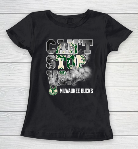 NBA Milwaukee Bucks Basketball Can't Stop Vs Women's T-Shirt