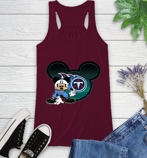 NFL Tennessee Titans Mickey Mouse Disney Football T Shirt Racerback Tank 3