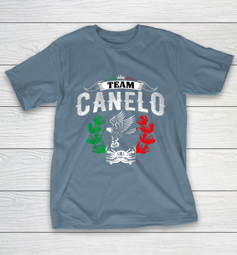 Funny Team Canelos Mexico Alvarez Flag Aguila Tricolor box T-Shirt 6