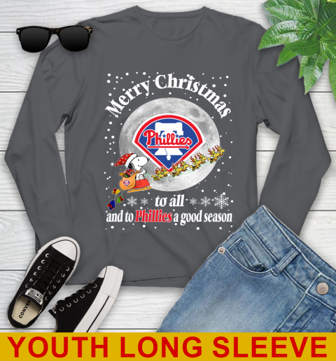 Philadelphia Phillies Merry Christmas To All And To Phillies A Good Season MLB Baseball Sports Youth Long Sleeve 9