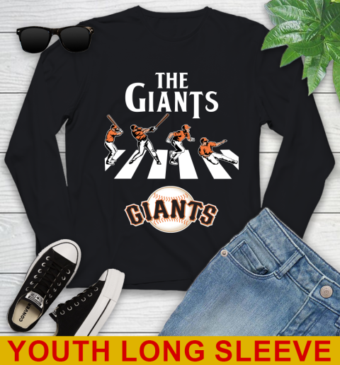 MLB Baseball San Francisco Giants The Beatles Rock Band Shirt Youth Long Sleeve