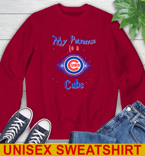 MLB Baseball Harry Potter My Patronus Is A Chicago Cubs Sweatshirt 9