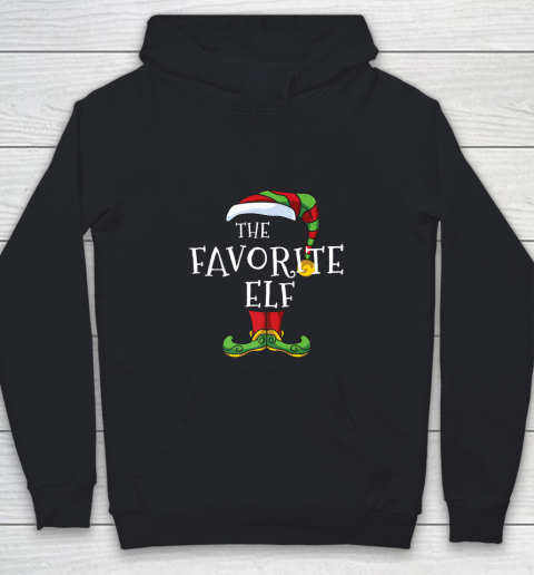 Favorite Elf Family Matching Christmas Group Funny Pajama Youth Hoodie