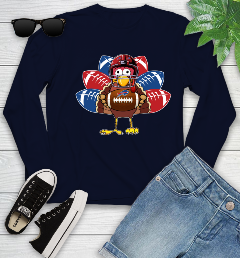 Buffalo Bills Turkey Thanksgiving Day Youth Long Sleeve 3