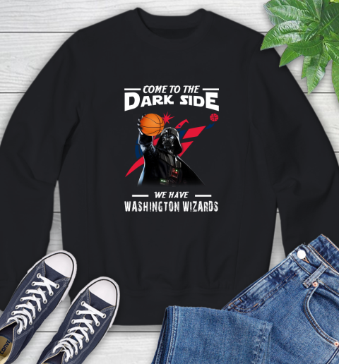 NBA Come To The Dark Side We Have Washington Wizards Star Wars Darth Vader Basketball Sweatshirt