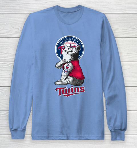 MLB Baseball My Cat Loves Minnesota Twins Long Sleeve T-Shirt 8