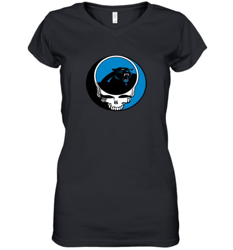 Carolina Panthers x Grateful Dead Women's V-Neck T-Shirt