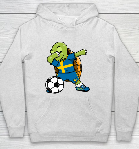 Dabbing Turtle Sweden Soccer Fans Jersey Swedish Football Hoodie