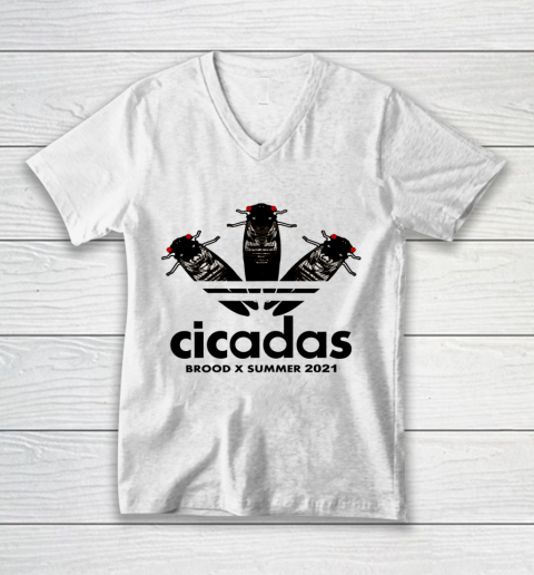 Brood X Cicada Cicadas Summer Magicicada 2021 USA V-Neck T-Shirt