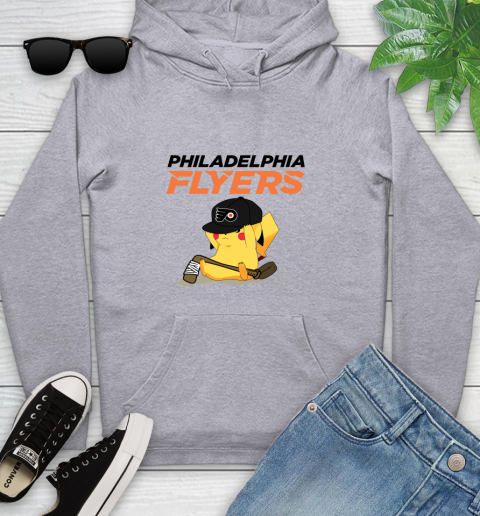 NHL Pikachu Hockey Sports Philadelphia Flyers Youth Hoodie 6