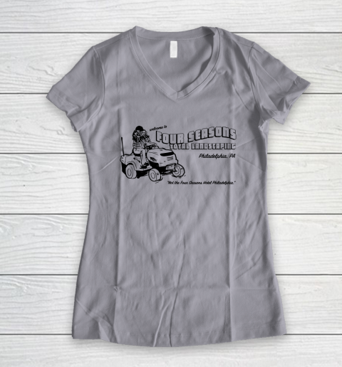 Four Seasons Total Landscaping Philadelphia PA Women's V-Neck T-Shirt 2