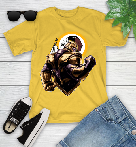 NFL Thanos Avengers Endgame Football Sports Washington Redskins Youth T-Shirt 8