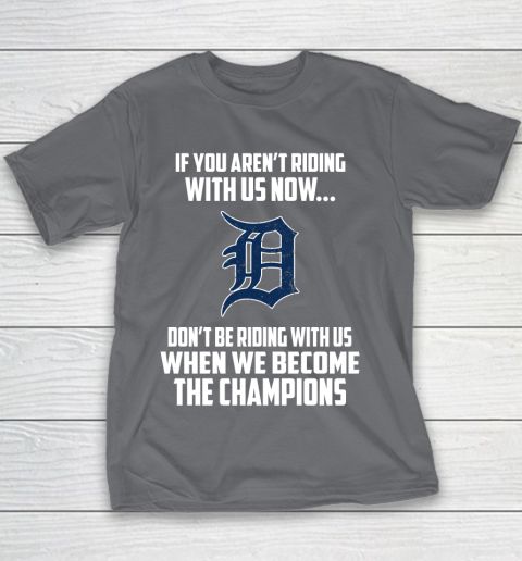 MLB Detroit Tigers Baseball We Become The Champions Youth T-Shirt 5
