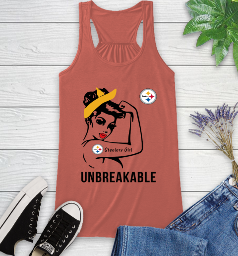 NFL Pittsburgh Steelers Girl Unbreakable Football Sports Racerback Tank 2