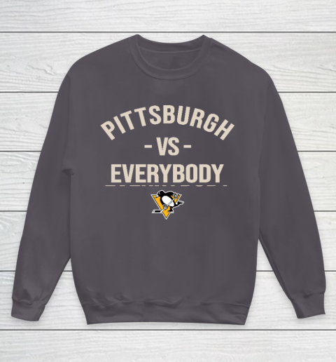 Pittsburgh Penguins Vs Everybody Youth Sweatshirt 5