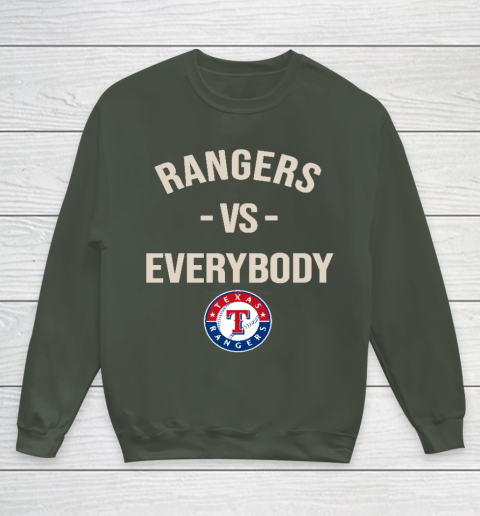 Texas Rangers Vs Everybody Youth Sweatshirt 8