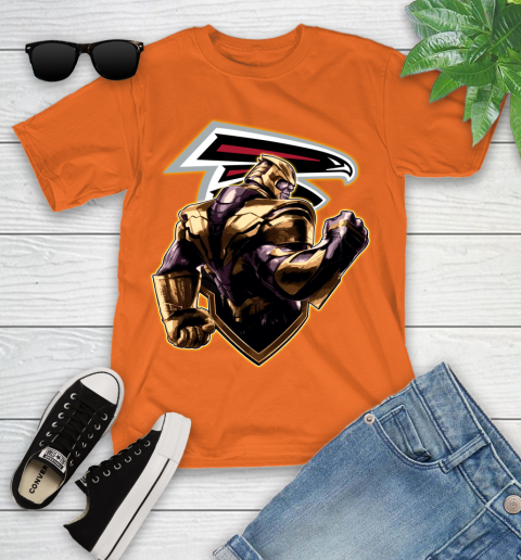 NFL Thanos Avengers Endgame Football Sports Atlanta Falcons Youth T-Shirt 7