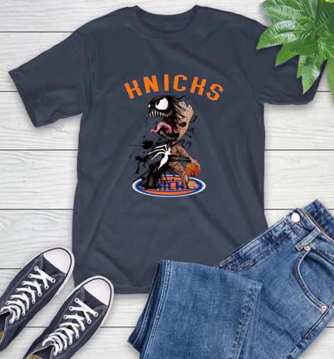 NBA New York Knicks Basketball Venom Groot Guardians Of The Galaxy T-Shirt 4