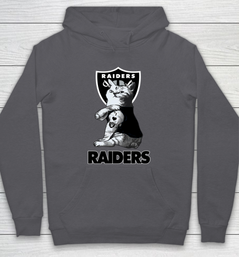 NFL Football My Cat Loves Oakland Raiders Hoodie 4