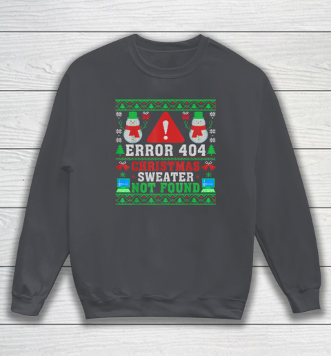 Computer Error 404 Ugly Christmas Sweater Not's Found Xmas Sweatshirt 3