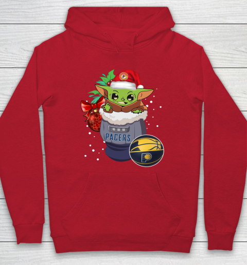 Indiana Pacers Christmas Baby Yoda Star Wars Funny Happy NBA Hoodie 10