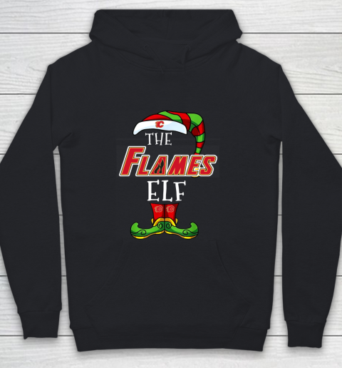 Calgary Flames Christmas ELF Funny NHL Youth Hoodie