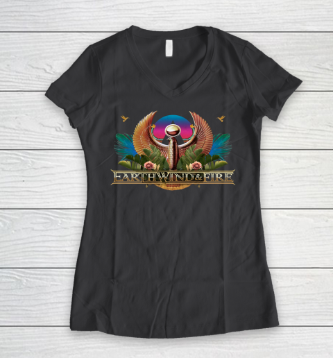 Earth Wind And Fire EWF Women's V-Neck T-Shirt 6