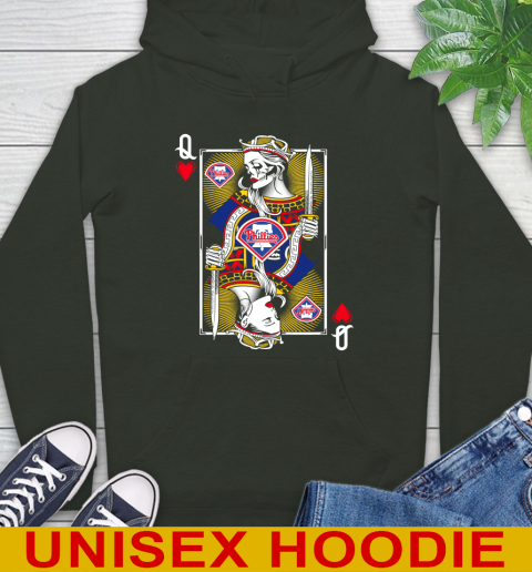 MLB Baseball Philadelphia Phillies The Queen Of Hearts Card Shirt Hoodie 12