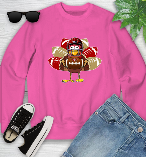 San Francisco 49ers Turkey Thanksgiving Day Youth Sweatshirt 7