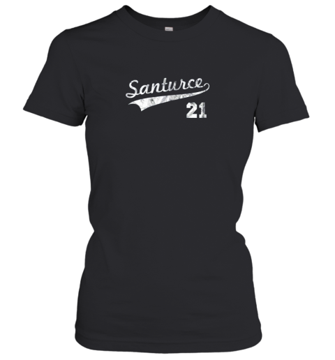 Vintage Distressed Santurce 21 Puerto Rico Baseball Women's T-Shirt