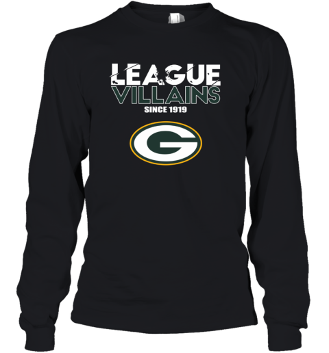 League Villains Since 1919 Green Bay Packers Youth Long Sleeve - Rookbrand