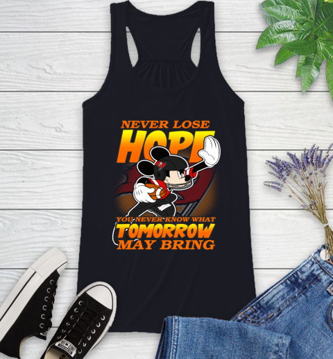 Tampa Bay Buccaneers NFL Football Mickey Disney Never Lose Hope Racerback Tank 9