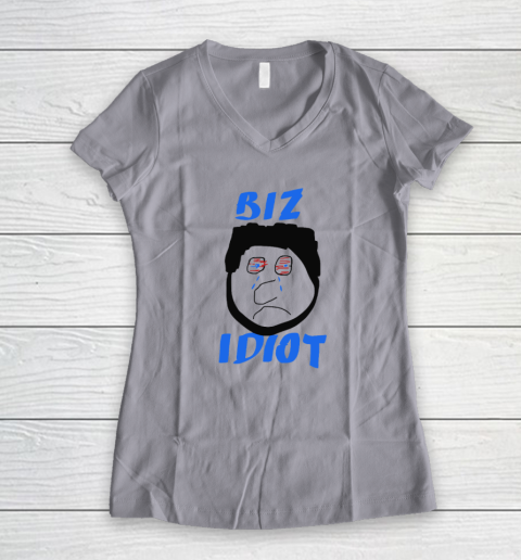 Paul Bissonnette Biz Idiot Women's V-Neck T-Shirt 2