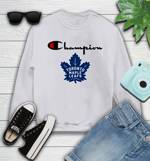 NHL Hockey Toronto Maple Leafs Champion Shirt Youth Sweatshirt 2