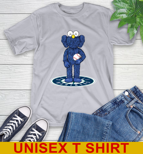 MLB Baseball Seattle Mariners Kaws Bff Blue Figure Shirt T-Shirt 7 MLB Baseball Seattle Mariners Kaws Bff Blue Figure Shirt T-Shirt - Image 7