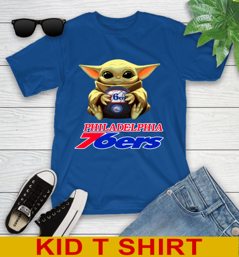 NBA Basketball Philadelphia 76ers Star Wars Baby Yoda Shirt 109