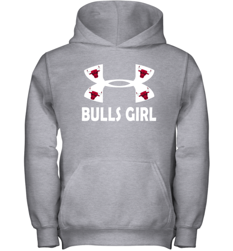 NBA Chicago Bulls Girl Under Armour Basketball Sports yZ5BrVLzTGz youth hoodie 43 95 151514 front sport grey